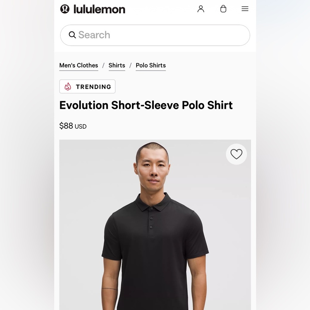 Men’s LULULEMON Evolution Polo